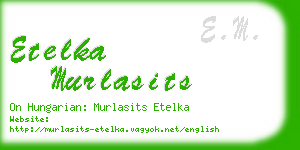 etelka murlasits business card